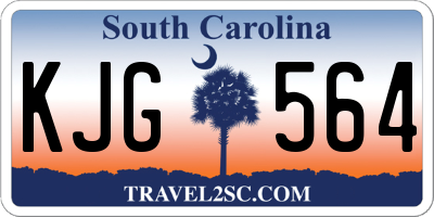 SC license plate KJG564