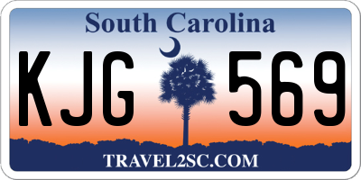 SC license plate KJG569