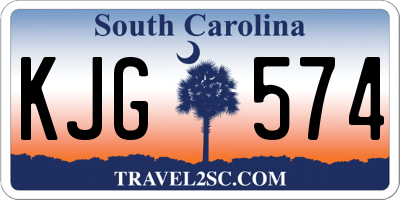 SC license plate KJG574