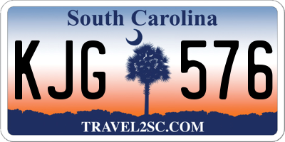 SC license plate KJG576