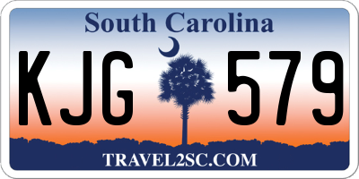 SC license plate KJG579