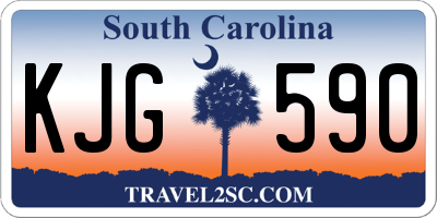 SC license plate KJG590