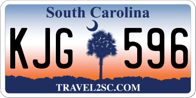 SC license plate KJG596