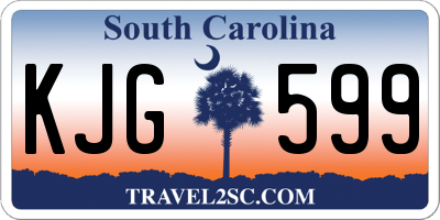 SC license plate KJG599
