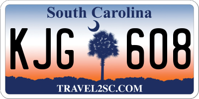 SC license plate KJG608