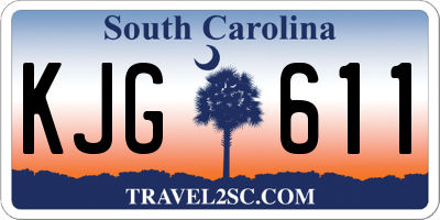 SC license plate KJG611