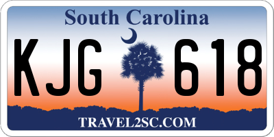 SC license plate KJG618