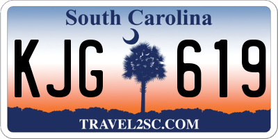 SC license plate KJG619
