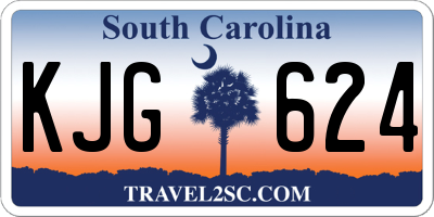 SC license plate KJG624