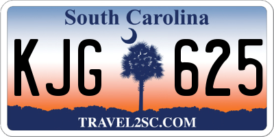 SC license plate KJG625