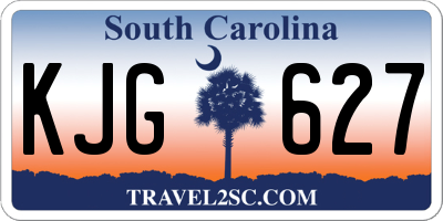 SC license plate KJG627