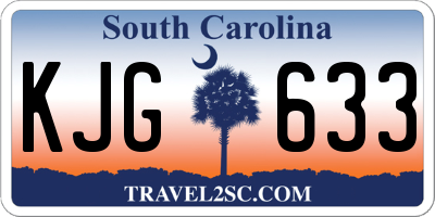SC license plate KJG633