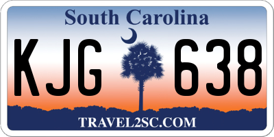 SC license plate KJG638