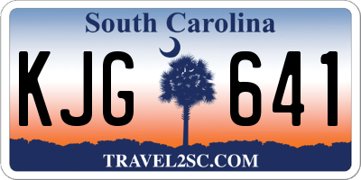 SC license plate KJG641