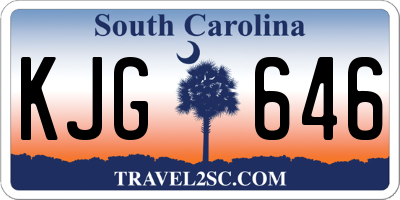 SC license plate KJG646