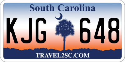 SC license plate KJG648