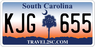 SC license plate KJG655