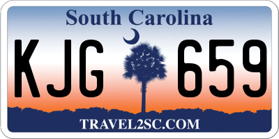 SC license plate KJG659