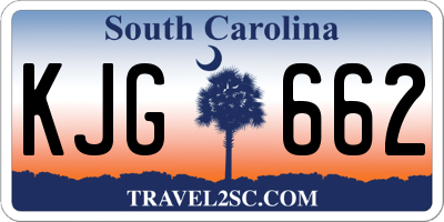 SC license plate KJG662
