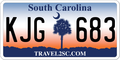 SC license plate KJG683