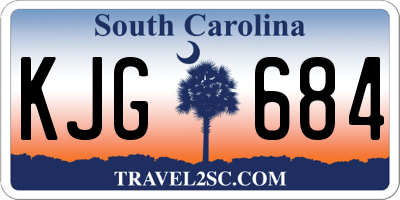 SC license plate KJG684