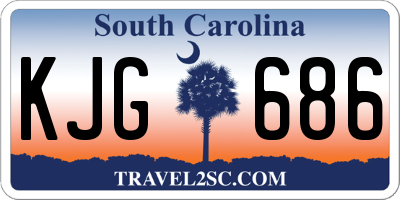 SC license plate KJG686