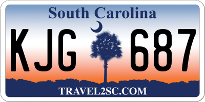 SC license plate KJG687