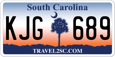 SC license plate KJG689