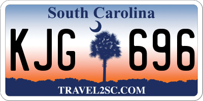 SC license plate KJG696
