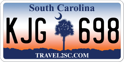 SC license plate KJG698