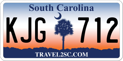 SC license plate KJG712