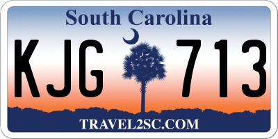 SC license plate KJG713