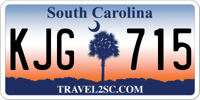 SC license plate KJG715