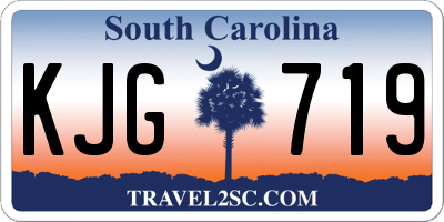 SC license plate KJG719