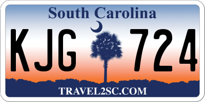 SC license plate KJG724