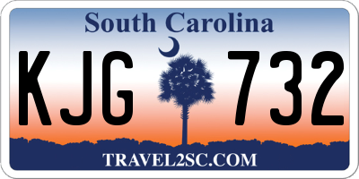 SC license plate KJG732