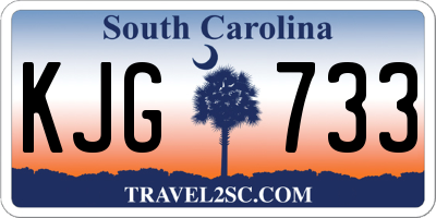 SC license plate KJG733