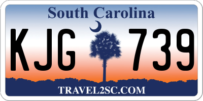 SC license plate KJG739