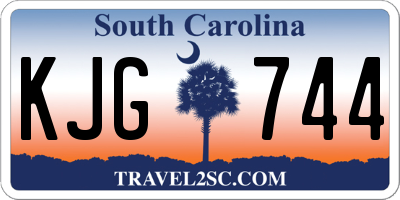 SC license plate KJG744