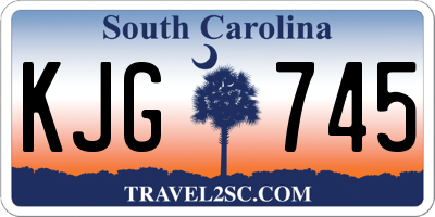 SC license plate KJG745