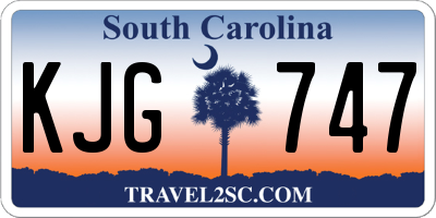 SC license plate KJG747