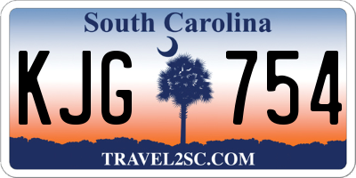 SC license plate KJG754
