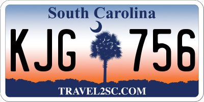 SC license plate KJG756
