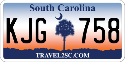 SC license plate KJG758