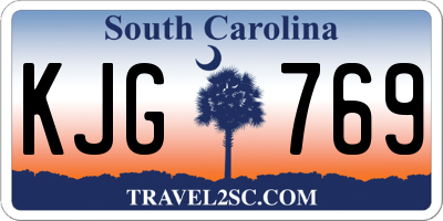 SC license plate KJG769