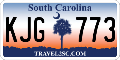SC license plate KJG773