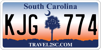 SC license plate KJG774