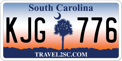 SC license plate KJG776