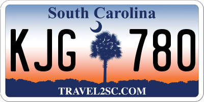 SC license plate KJG780