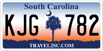 SC license plate KJG782